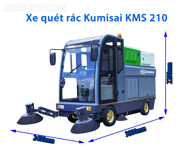 Kumisai KMS 210 có độ rộng làm việc lên đến 2400mm