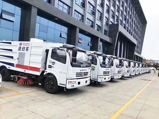 Xe quét rác Dongfeng mẫu mã đa dạng