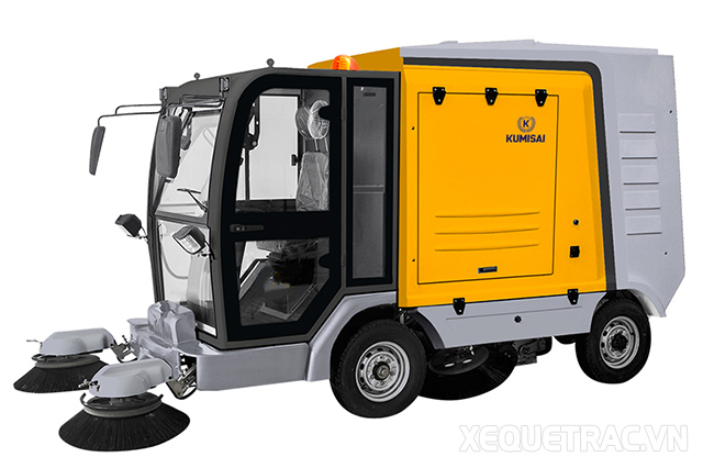 Xe quét rác Kumisai KMS-S2000-L màu vàng