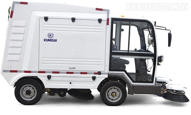 Xe quét rác Kumisai KMS-S2000-L màu trắng 